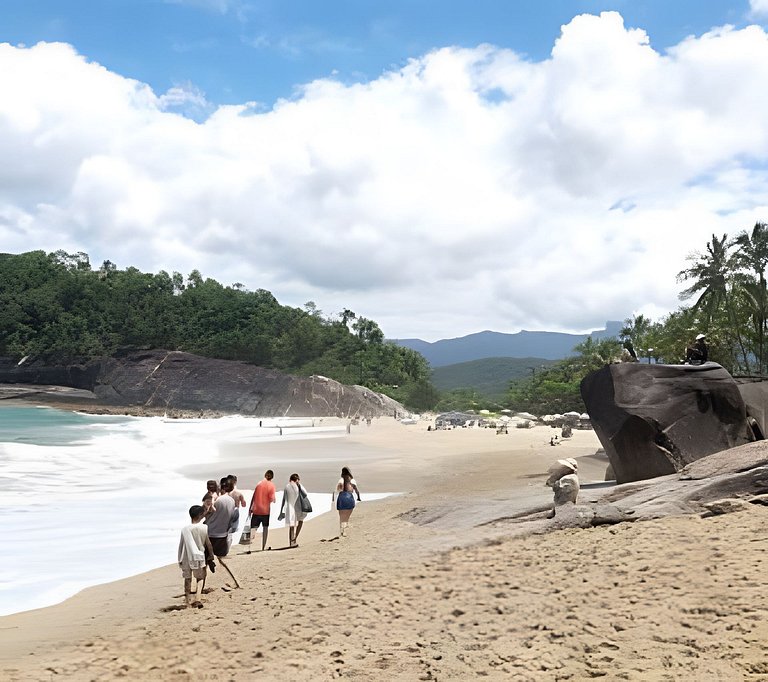 Flat Térreo perto de 3 praias em Ubatuba com Self Check-in