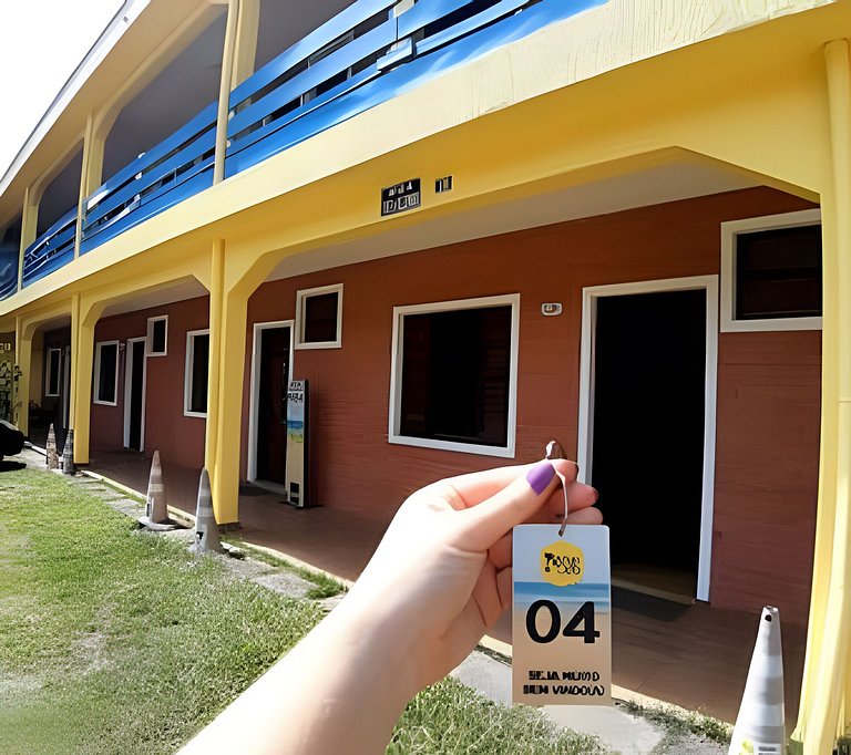 Flat 4 pessoas, Pet Friendly , economico perto da Praia