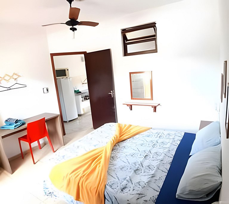 Flat econômico perto da Praia do Lázaro