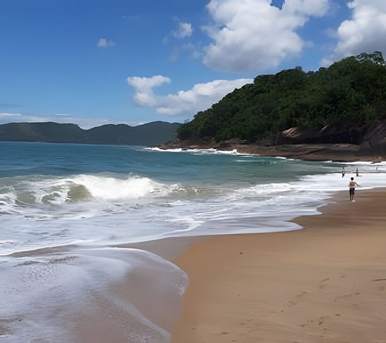 Flat Térreo perto de 3 praias em Ubatuba com Self Check-in